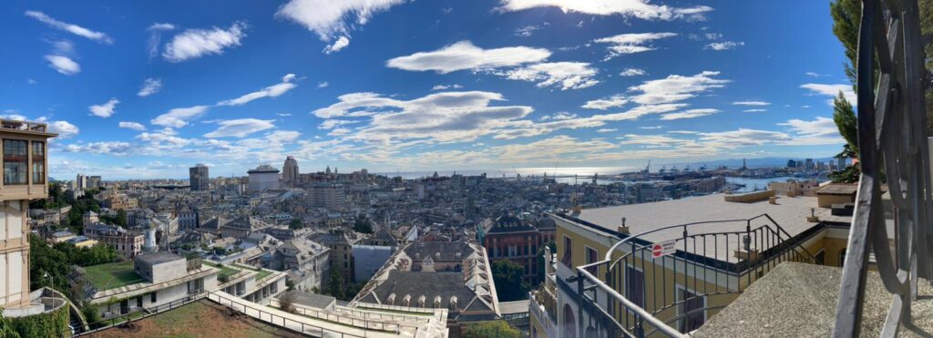 Genua panorama miasta