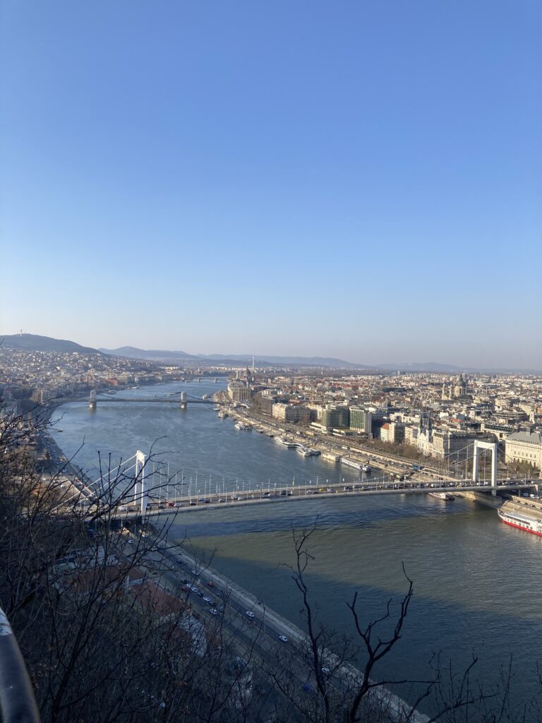 widok na Dunaj Budapeszt